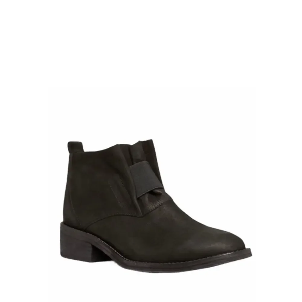 Eileen Fisher Soul Black Nubuck Desert Slip On Ankle Boots‎